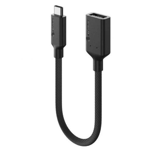 ALOGIC Elements PRO USB-C to USB-A Adapter - Male to Female - Black Input: USB-C USB 3.1 Gen 1 - 5 Gbps Output: USB-A Adapter