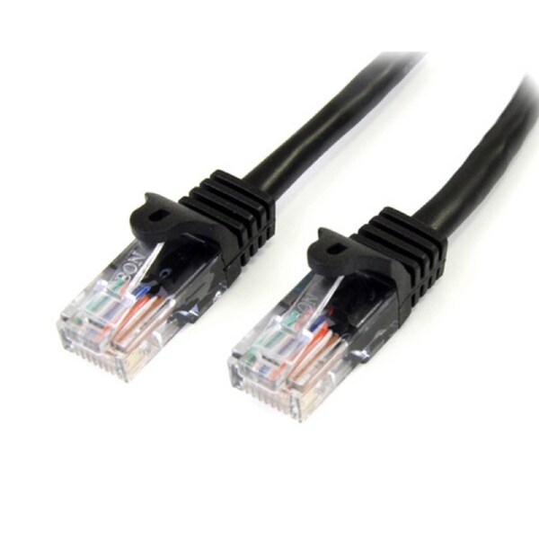 Startech 2 m Black Cat5e Snagless RJ45 UTP Patch Cable - 2m Patch Cord - Cable for Network Device - First End: 1 x RJ-45 Network - Male - Second End: 1 x RJ-45 Network - Male - Patch Cable