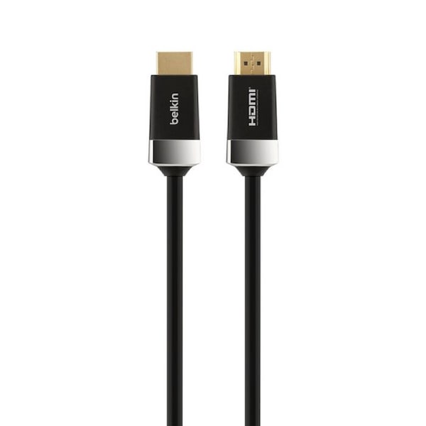 Belkin 2.01 m HDMI A/V Cable - Cable for Audio/Video Device, PlayStation 5, Xbox Series X, MacBook, Apple TV - First End: 1 x HDMI 2.1 Digital Audio/Video - Male