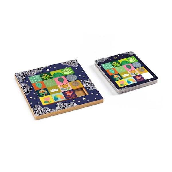 Djeco Taquin Logic Game Educational Puzzle Wooden Toy For Kids 6y+