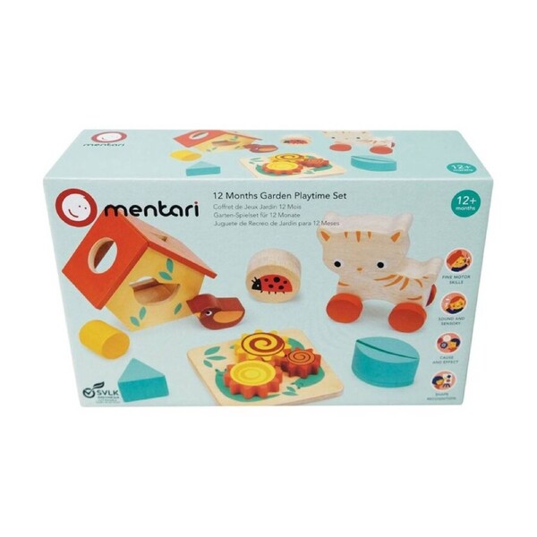 Mentari Garden Playtime Set Shape Sorting Sensory Toys Kids 1y+