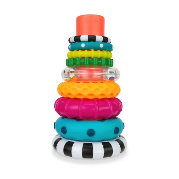 Sassy Baby Stacks of Circles Textured Stacking Toy 6 Months Plus 11cm