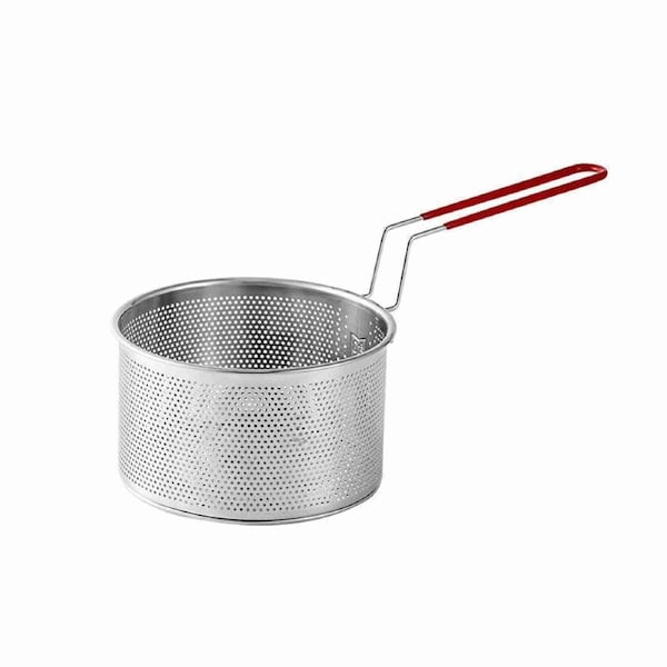 8cm Stainless Steel Frying Basket Oil Drain Basket Deep Frying Net For Cooking