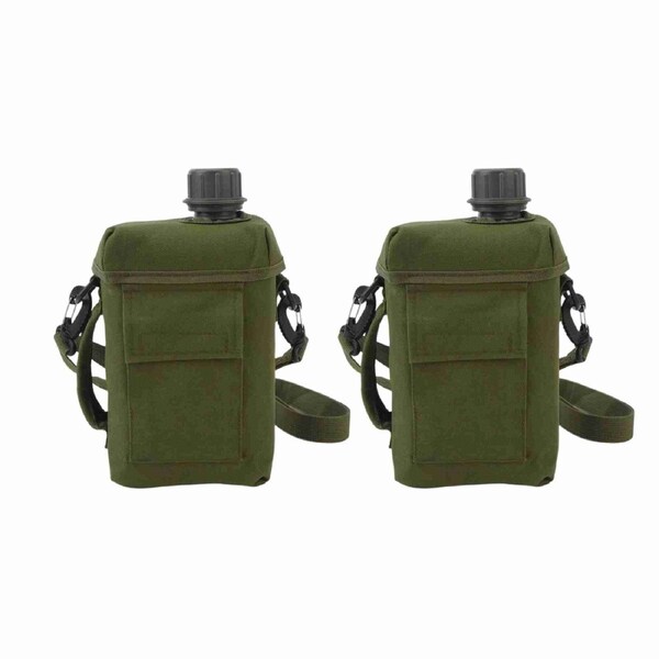 2 Litre Patrol Canteen with Cover and Strap Waterproof Outdoor Water Bottle