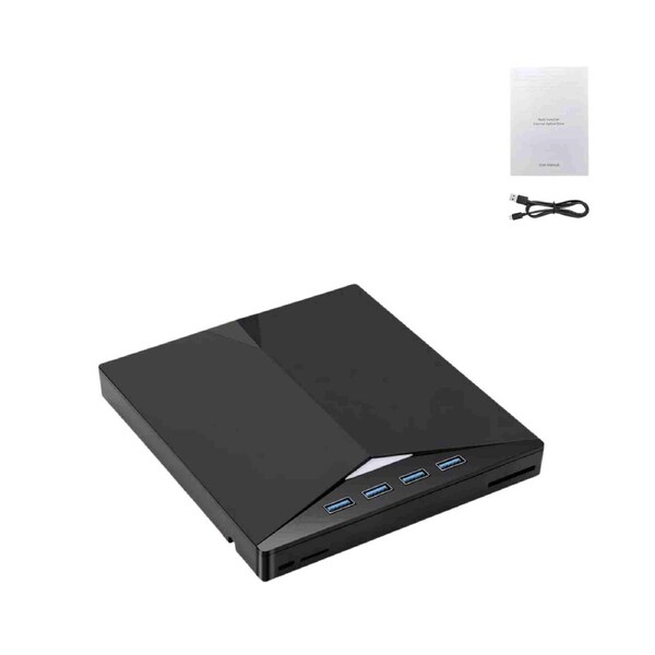 Hub/Slim External Drive USB-C 3.0 Burner Player CD DVD Reader Writer PC Laptop