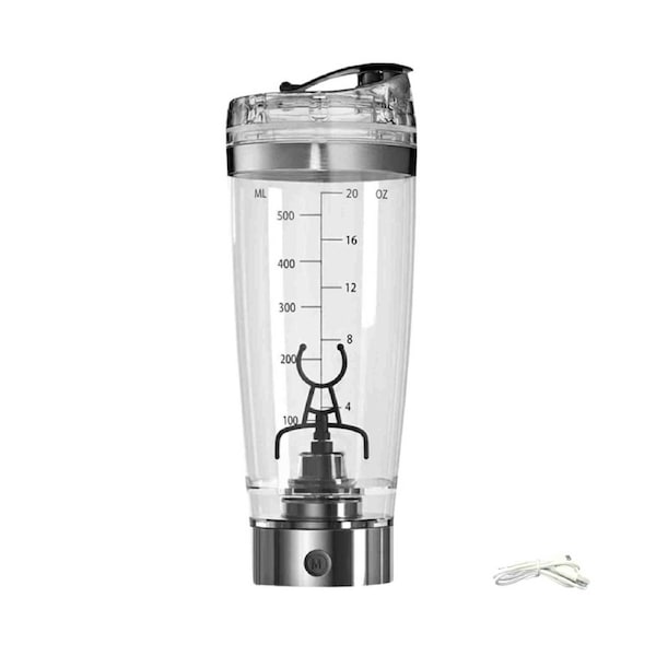 600ml Protein Shaker Bottle Portable Blender Mixer Cup Detachable