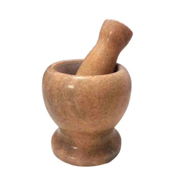 Marble Mortar Pestle 10x10CM for Grinding Spices Herbs