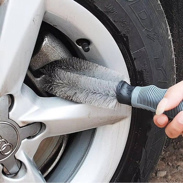 3Pcs Car Wheel Cleaning Brush Tire Auto Cleaning Wheel Tire Rim Clean Brush Goods Accessory
