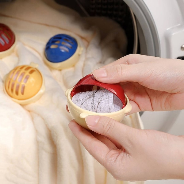3 Pack Reusable Washing Machine Hair Catcher Pet Hair Remover Laundry Ball Hair Catcher