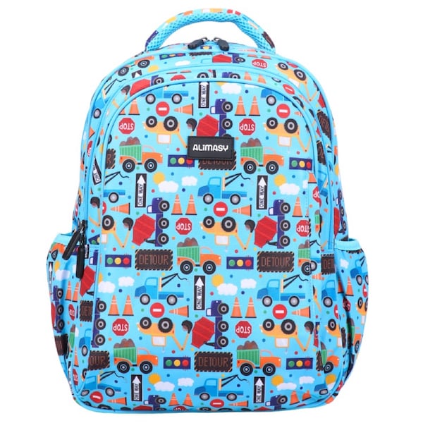 Alimasy Construction Zone Midsize Kids Backpack