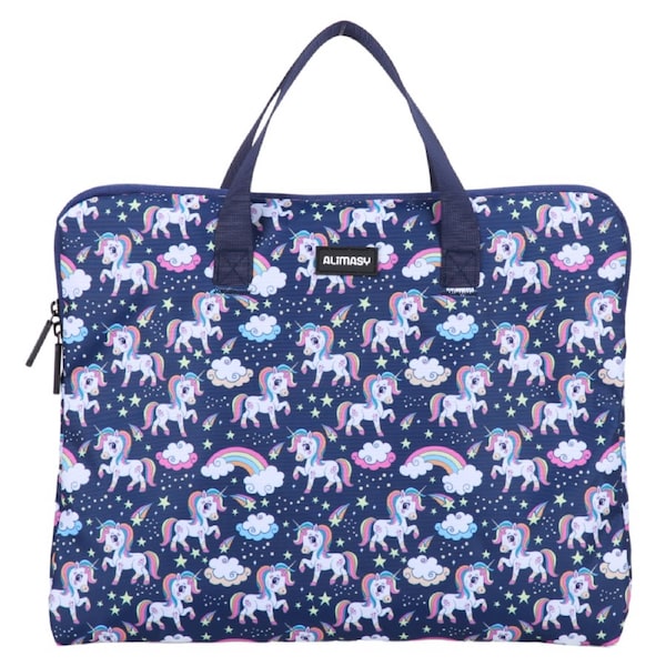 Alimasy Rainbow Unicorn Library Bag