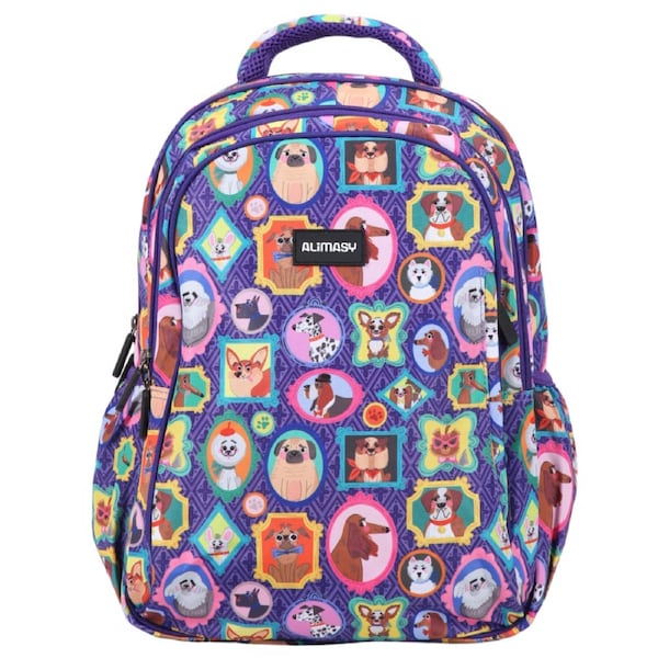 Alimasy Dog Portraits Midsize Kids Backpack