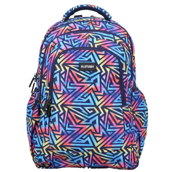 Alimasy Abstract Geometric Large School Backpack