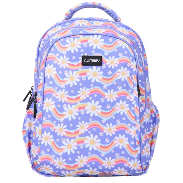 Alimasy Rainbow Daisy Midsize Kids Backpack
