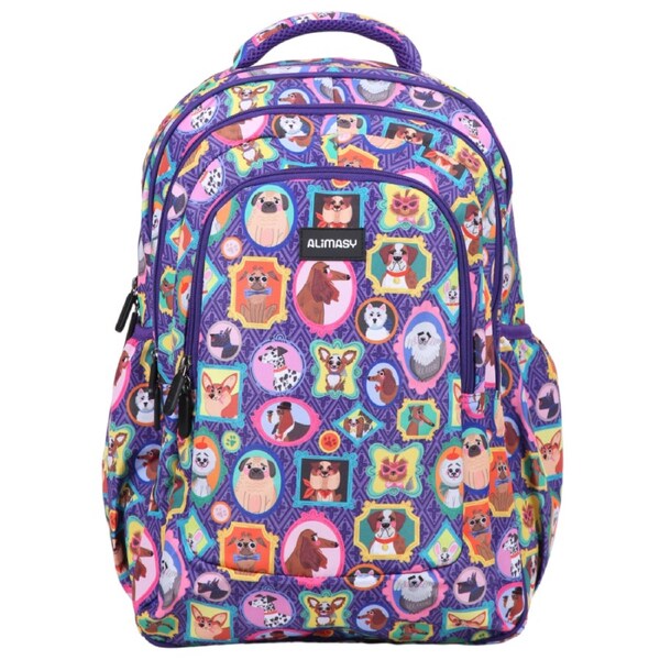 Alimasy Dog Portraits Large School Backpack