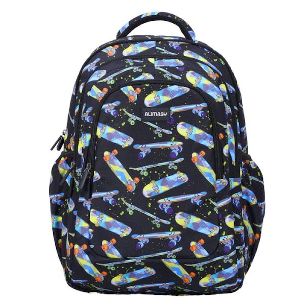 Alimasy Skateboard Large School Backpack