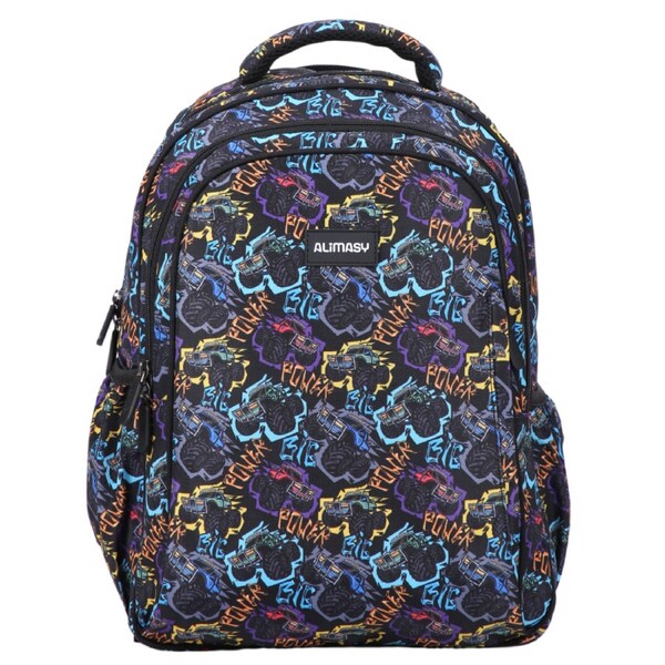 Alimasy Monster Trucks Midsize Kids Backpack
