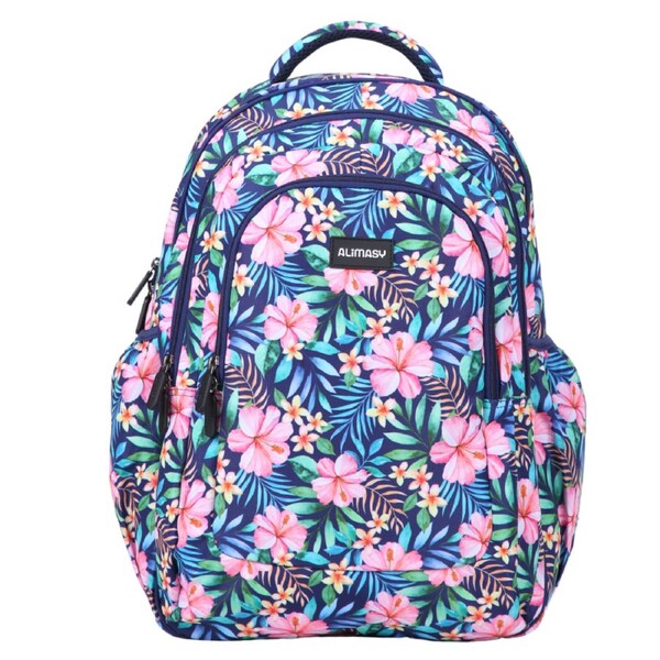 Alimasy Tropical Bloom Large School Backpack