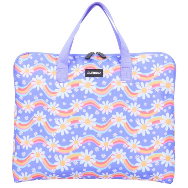 Alimasy Rainbow Daisy Library Bag