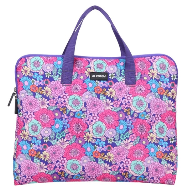 Alimasy Summer Flowers Library Bag