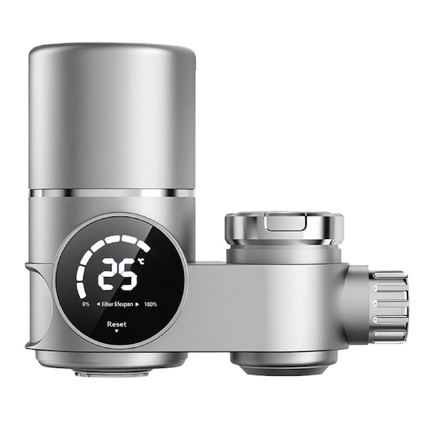 Nevenka Faucet Mount LED Water Filter - Removes Impurities Tap Water Purifier Fits Standard Faucets