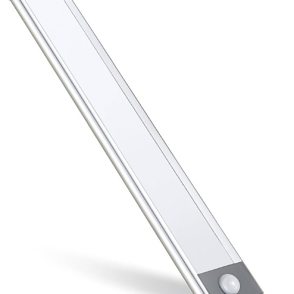54 LED Rechargeable Under Cabinet Night Lighting for Kitchen and Bedroom (Sliver and White Light)