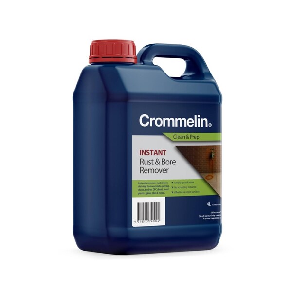 Crommelin 4L Instant Rust and Bore Stain Remover - Spray On Spray Off