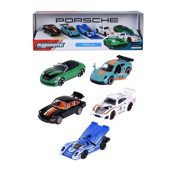 Majorette Porsche Gift Pack Diecast Vehicle 5 Pack