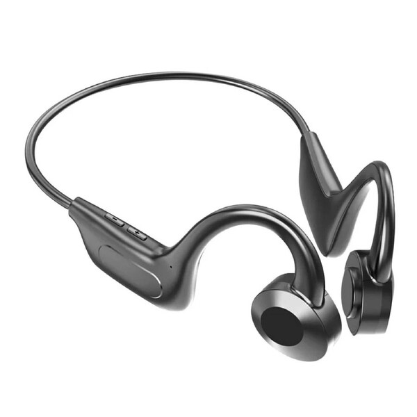 OzOffer Bone Conduction Headset Open Ear Wireless Earphone Bluetooth-Compatible Black