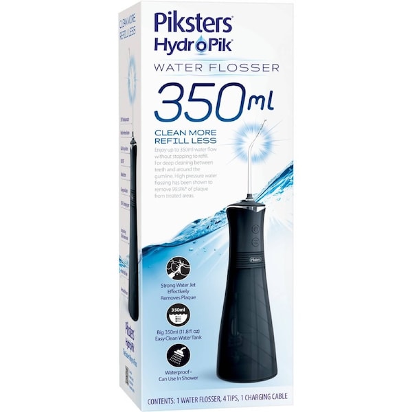 Piksters HydroPik Water Flosser 350ml - Black