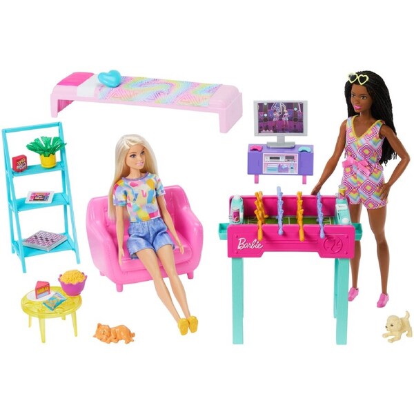 Barbie Game Room Playset & Accessories