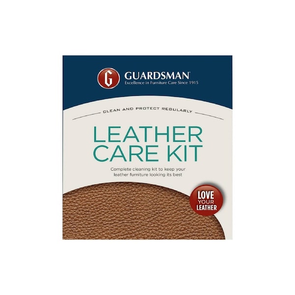 Guardsman Leather Care Kit - 3-in-1 Cleaner, Conditioner & Ink Remover
