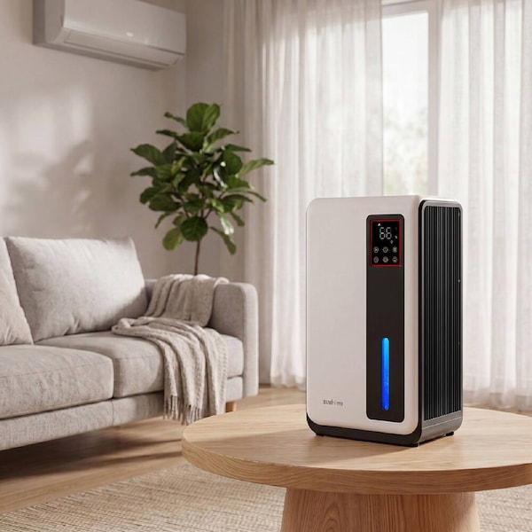 ZUNI 2L Air Dehumidifier Moisture Absorber 500-800ml/day for Home Bedroom 30m²