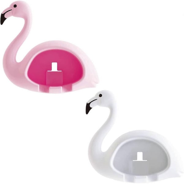 2 Double Toothbrush Holders Self Adhesive Wall Mounted Toothbrush Holder Multifunctional Toothbrush Holder To Install.