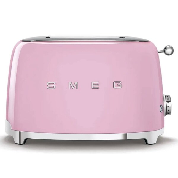 Smeg 50's Retro Style 2 Slice Toaster - Pink TSF01PKAU