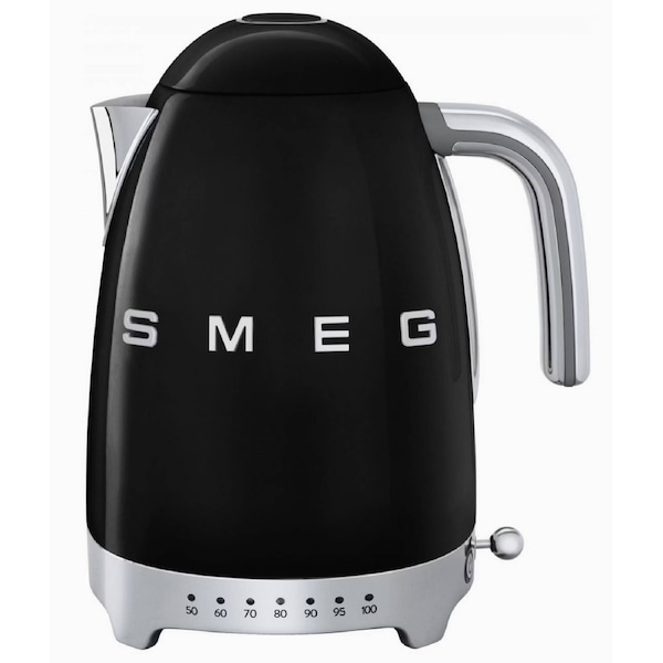 SMEG 50's Style Variable Temperature Kettle - Black KLF04BLAU