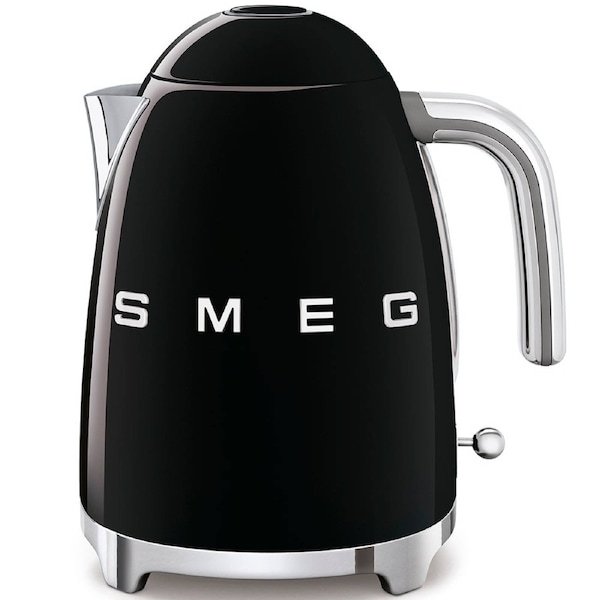 Smeg 50's Retro Style Aesthetic Electric Kettle - Black KLF03BLAU