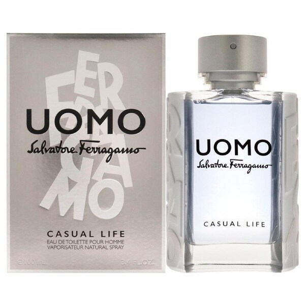 Uomo Casual Life by Salvatore Ferragamo for Men - 3.4 oz EDT Spray 3.4 oz