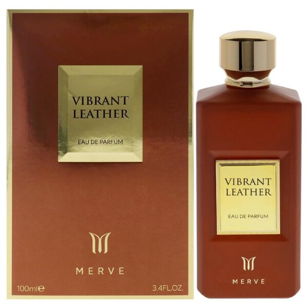 Vibrant Leather by Merve for Men - 3.4 oz EDP Spray 3.4 oz