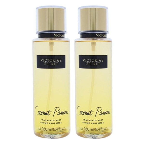 Coconut Passion by Victorias Secret for Women - 8.4 oz Fragrance Mist - Pack of 2 8.4 oz