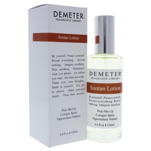 Suntan Lotion by Demeter for Women - 4 oz Cologne Spray 4 oz