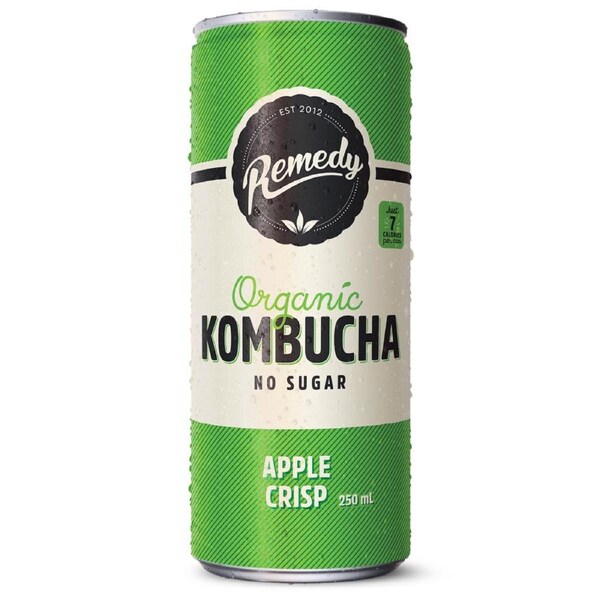 Remedy Kombucha Apple Crisp 24 x 250ml