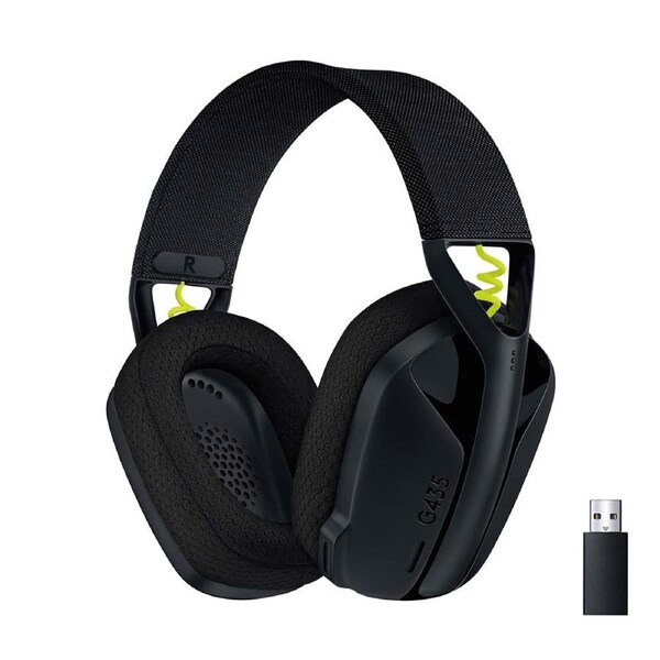 Logitech G435 Lightspeed Wireless and Bluetooth Gaming Headset - Black Black