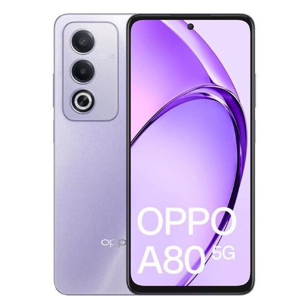 OPPO A80 5G (Dual Sim, 256GB/8GB, 6.67'') Purple