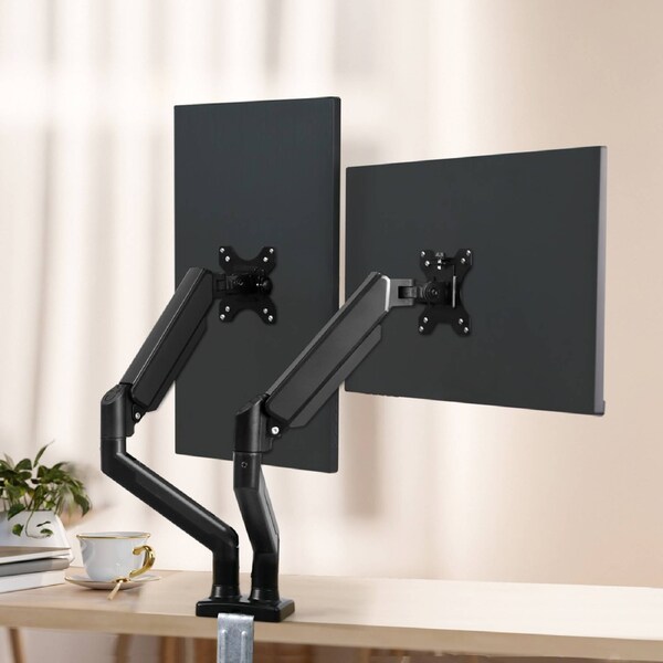 Traderight Monitor Stand Arm Dual Single Desk Mount Bracket Holder Freestanding Dual Arm