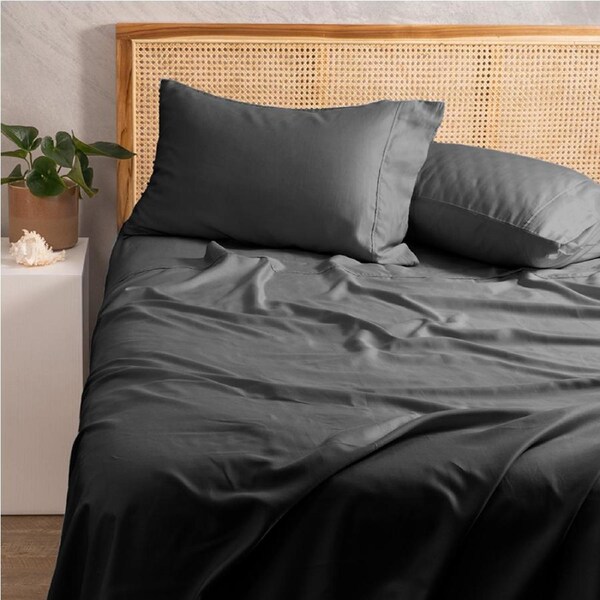 Jane Barrington 1200TC Luxury Sheet Set Charcoal Queen