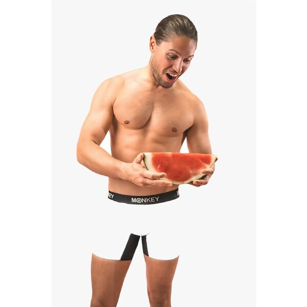 Monkey Undies Men's White Bamboo Boxer Brief XL waist 98-107cm