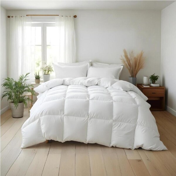 Royal Comfort 500GSM Plush Duck Feather Down Quilt Ultra Warm Soft - All Seasons Super King