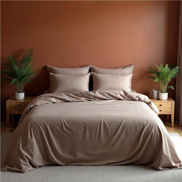 Royal Comfort Bamboo Blended Sheet & Pillowcases Set 1000TC Ultra Soft Bedding Ivory / King