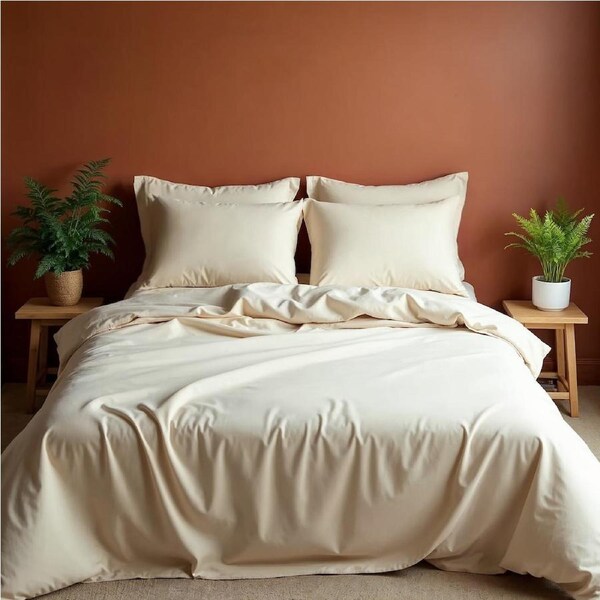 Royal Comfort Bamboo Blended Sheet & Pillowcases Set 1000TC Ultra Soft Bedding Warm Grey / King